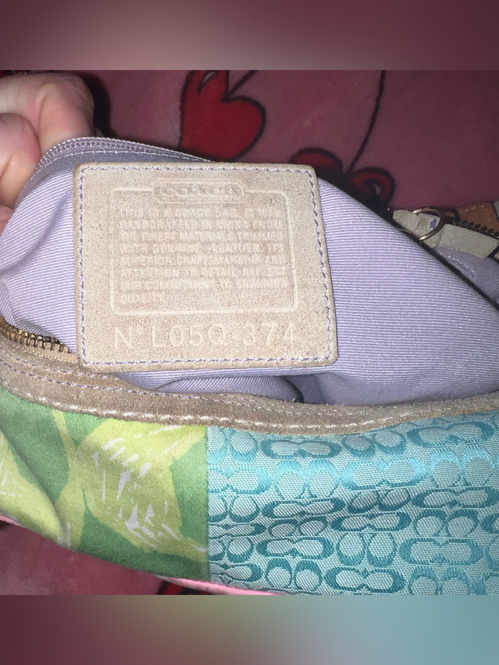 Coach Patchwork Shoulder Bag 🌸 chic coquette girl soft life pastels - Picture 4 of 10